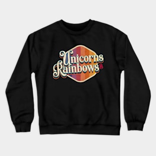 Retro Unicorn Crewneck Sweatshirt